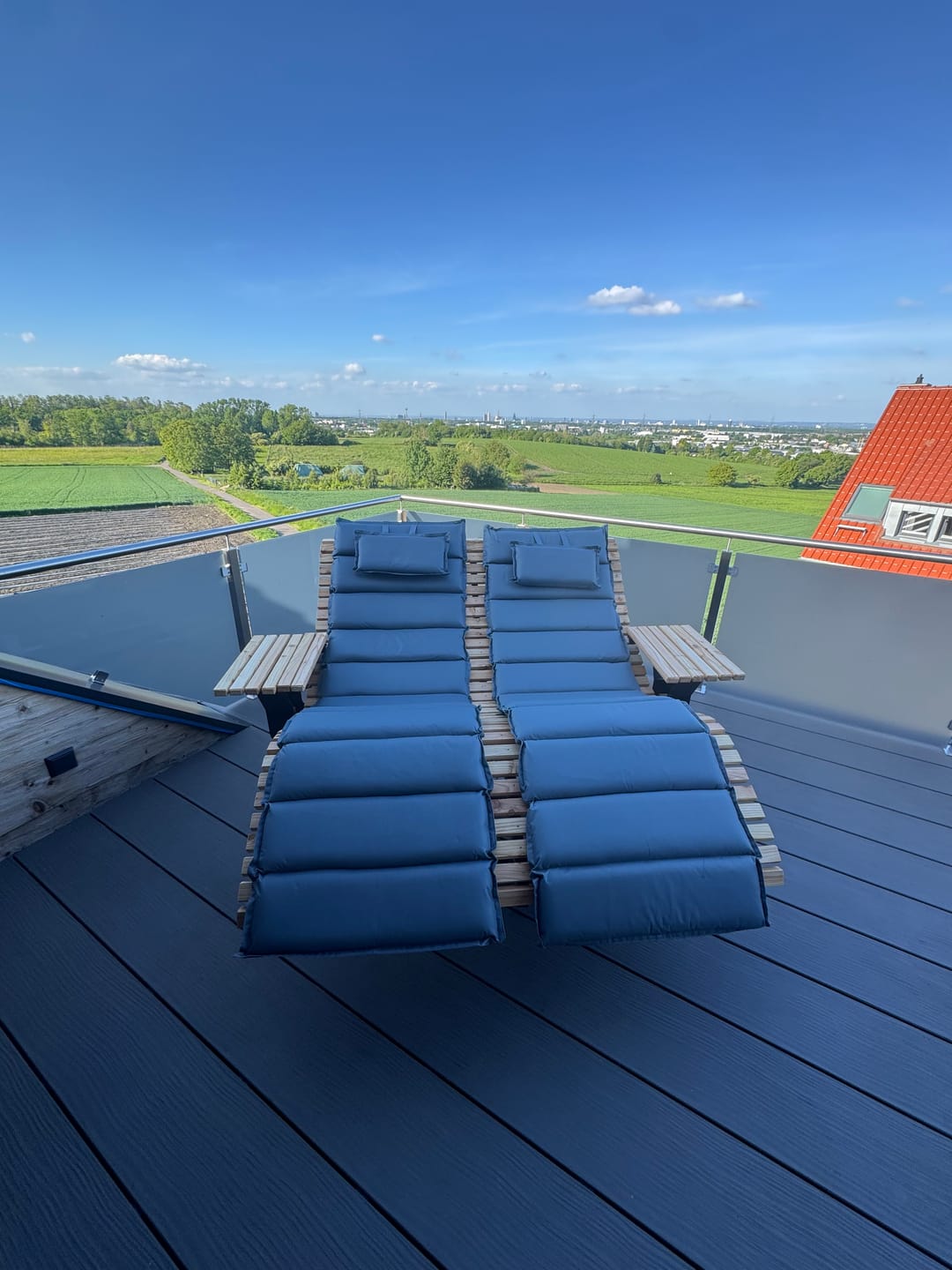 Customer photo review of Doppelliege Schwungliege "Tegernsee" Wellenliege mit Drehgestell