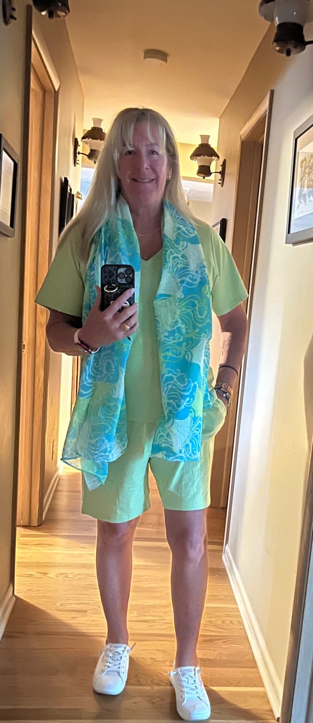Customer photo review of Classic Cut Cotton Tee
