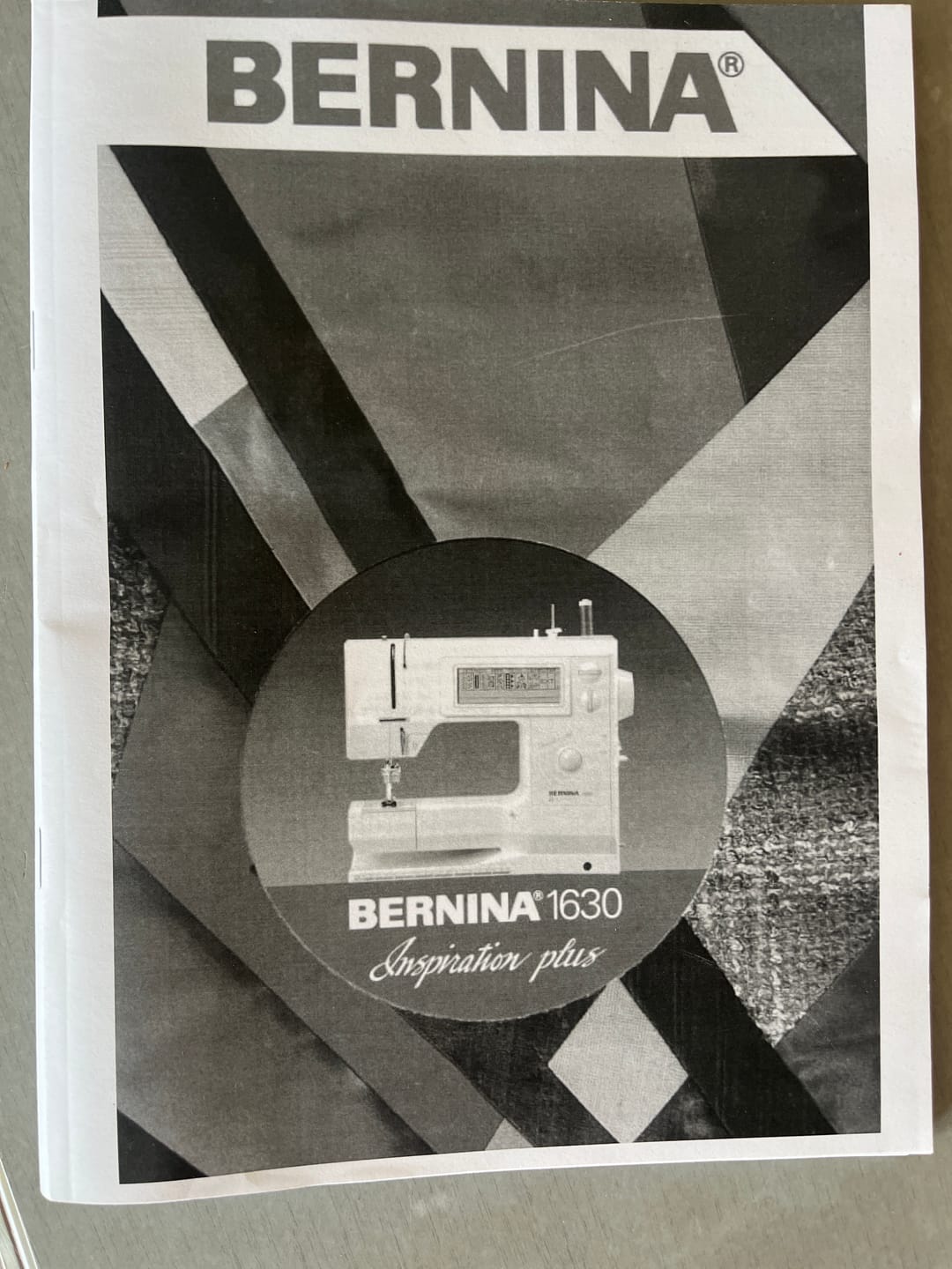 Customer photo review of Bernina 1630 Instruction Manual