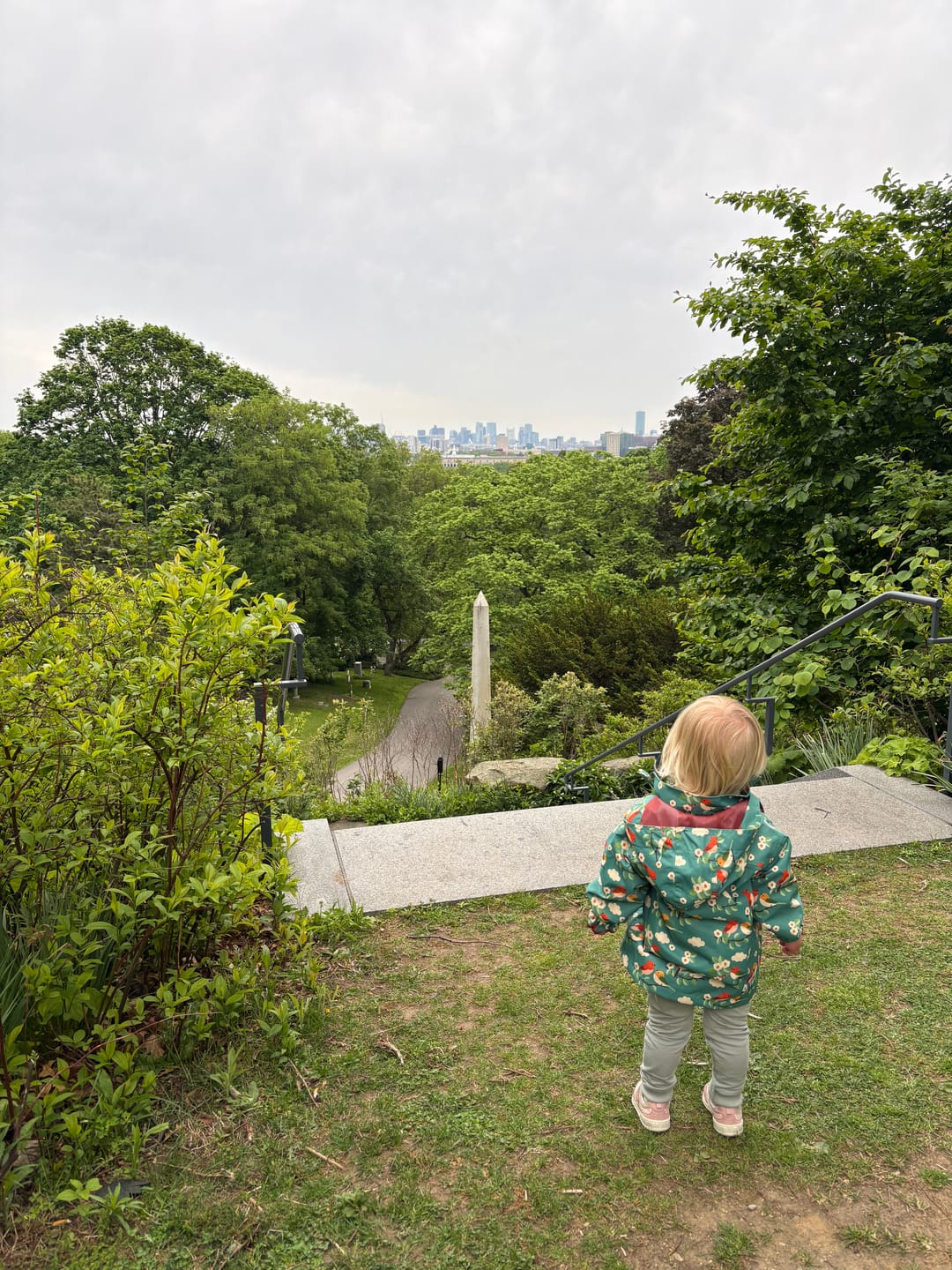 Customer photo review of Turquoise Birds Recycled Waterproof Raincoat
