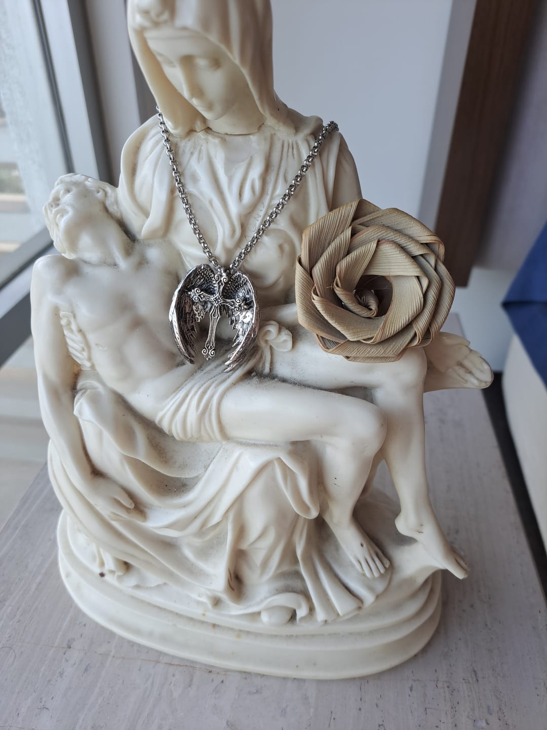 Customer photo review of FREE Today: Guardian Angel Wings Cross Pendant Necklace: Spiritual Protection Jewelry
