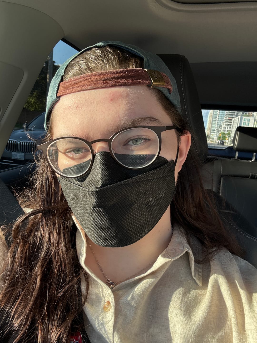 Customer photo review of N95 Respirator Face Mask Made in Canada (Large)