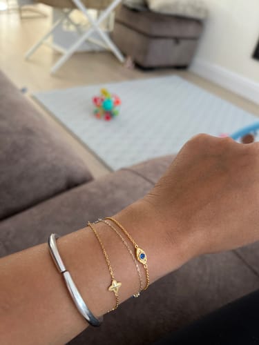 Customer photo review of Evil Eye Chain Bracelet