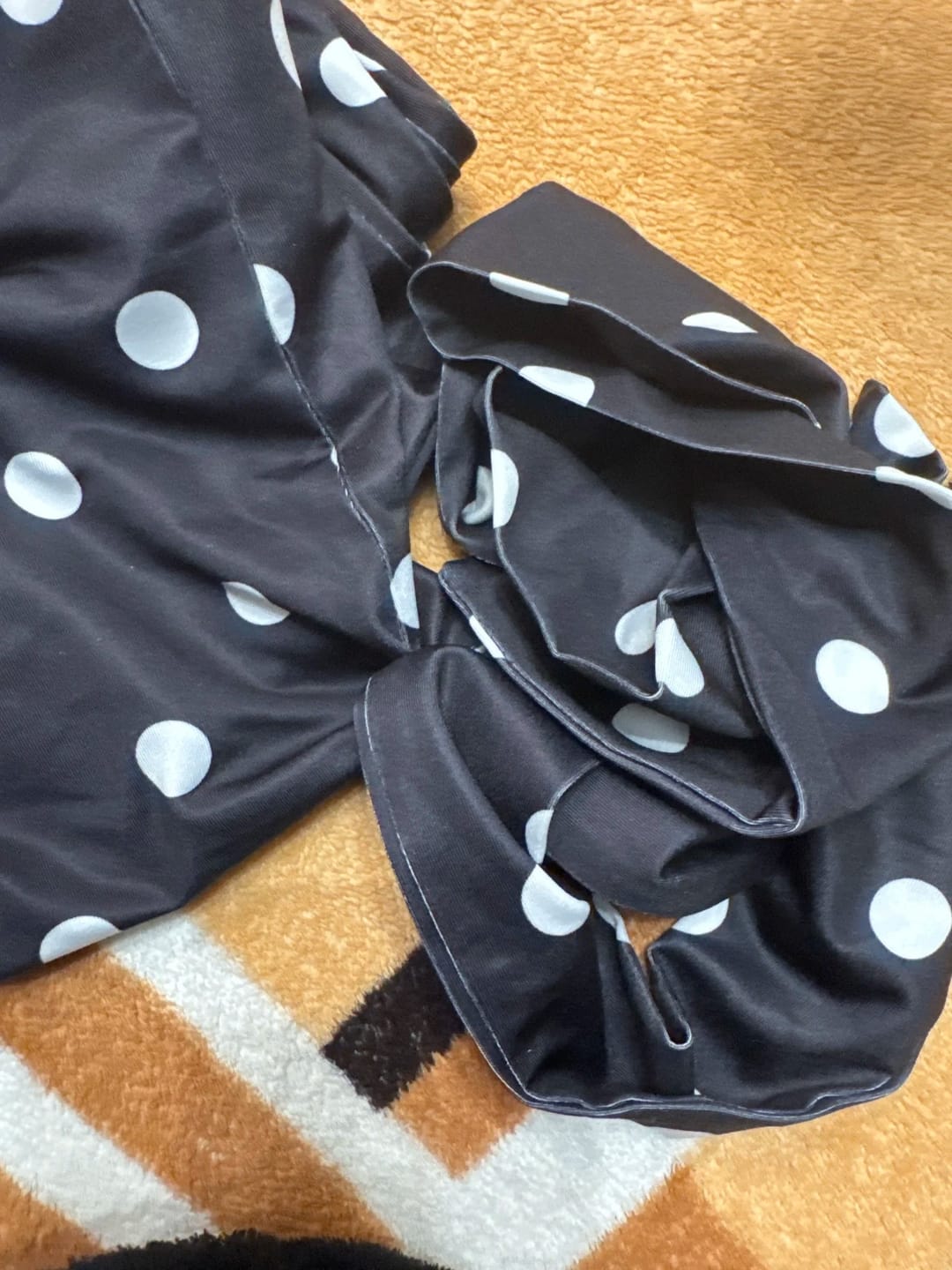 Customer photo review of Florentine Dot Print Strapless Two-Piece Set