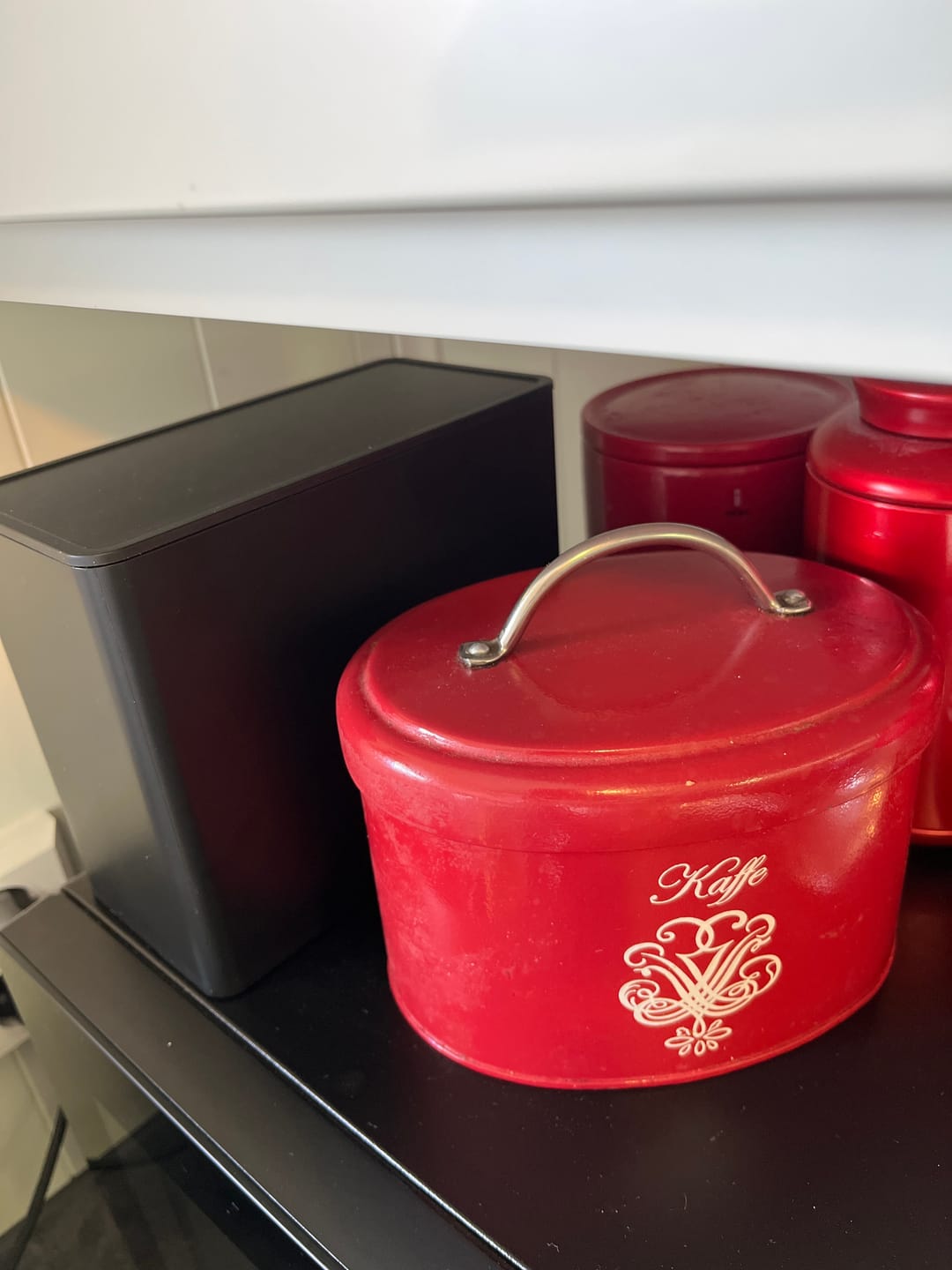 Customer photo review of Oppbevaring for kaffefilter sort