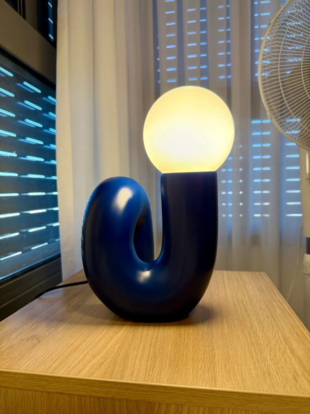 Customer photo review of Nordic Glass Desk Lamp – Minimalist LED 3 Colour Modes Decor Light