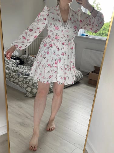 Customer photo review of Sophia Floral Lace Dress