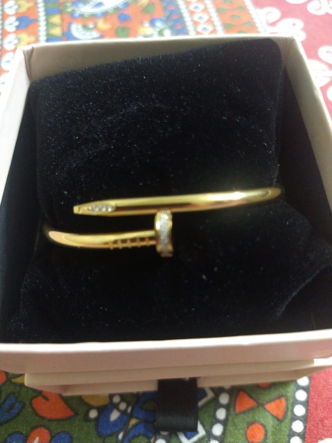 Customer photo review of Nail Bangle Bracelet