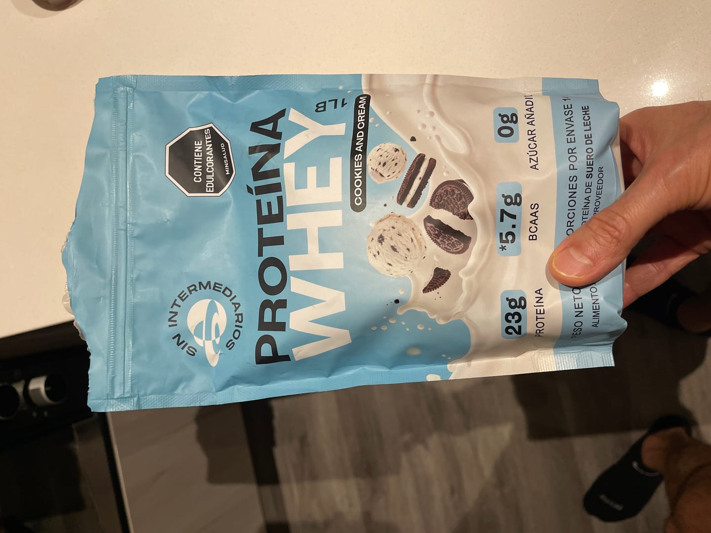 Customer photo review of Proteína Whey