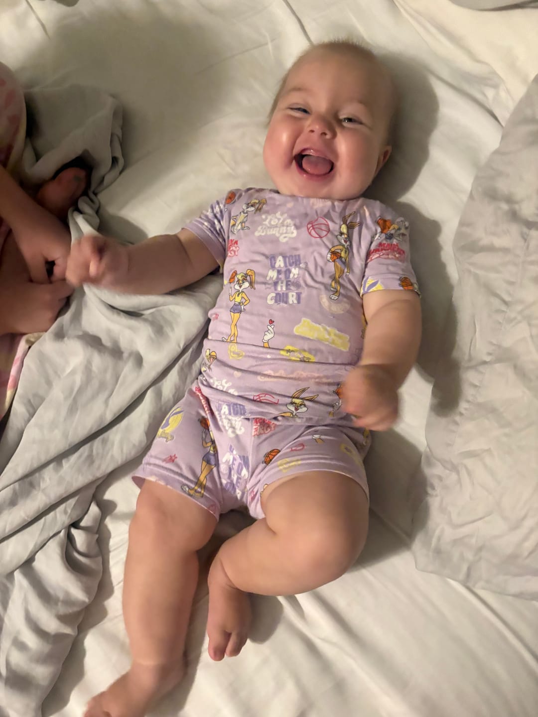 Customer photo review of Lola Bunny Bamboo Kids Pajama Short Set