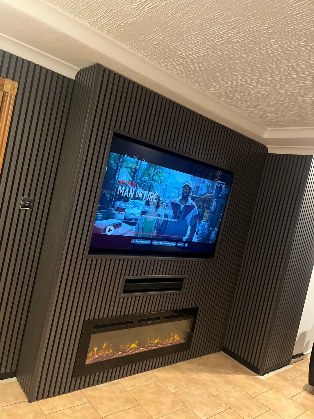 Customer photo review of Premium Acoustic Wall Panels - Light Grey