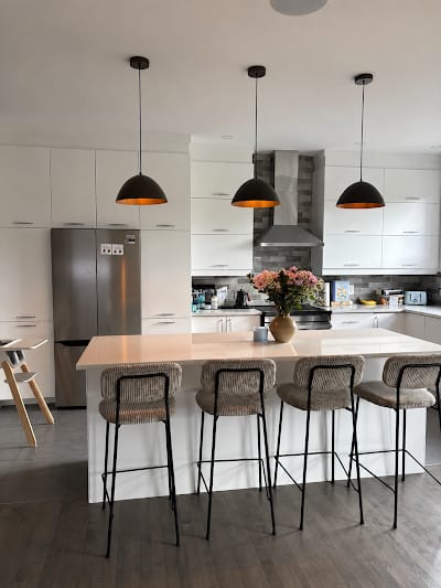 Customer photo review of FARO Dome Pendant Light for Kitchen Island, Dining Table & Modern Interiors