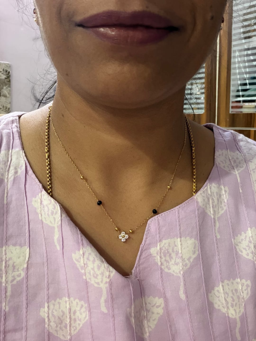Customer photo review of Clover Mangalsutra