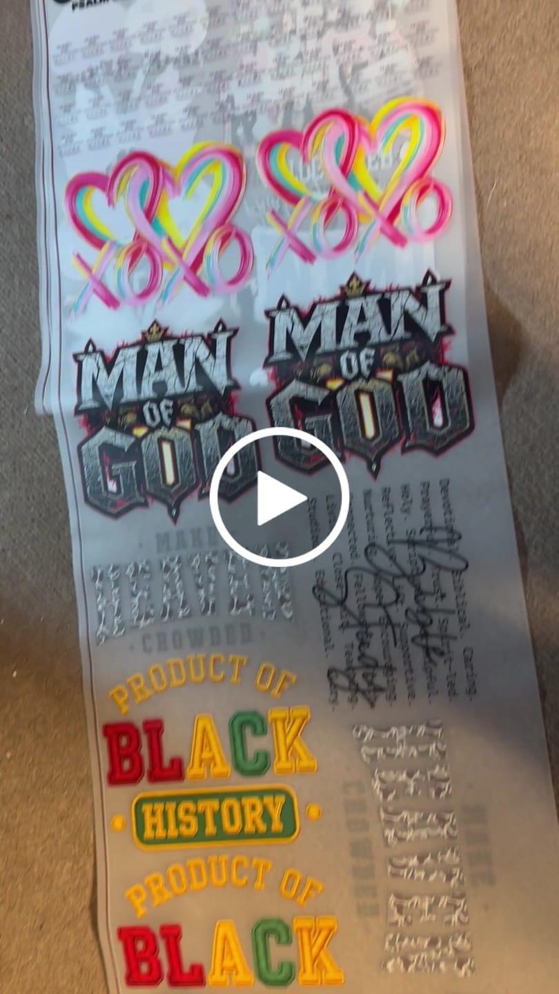 Customer video review of Build Your Own DTF Gang Sheet