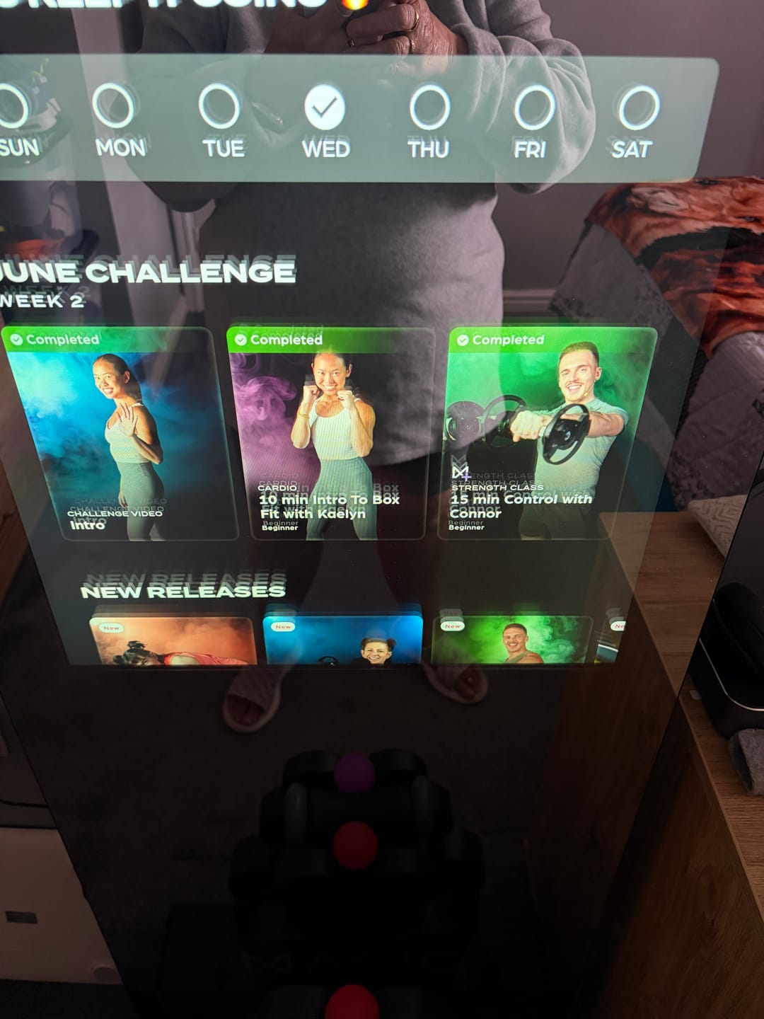 Customer photo review of MAGIC AI: Fitness Smart Mirror