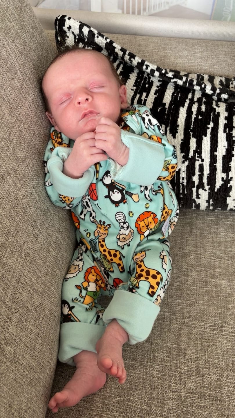 Customer photo review of Sports Safari Onesie