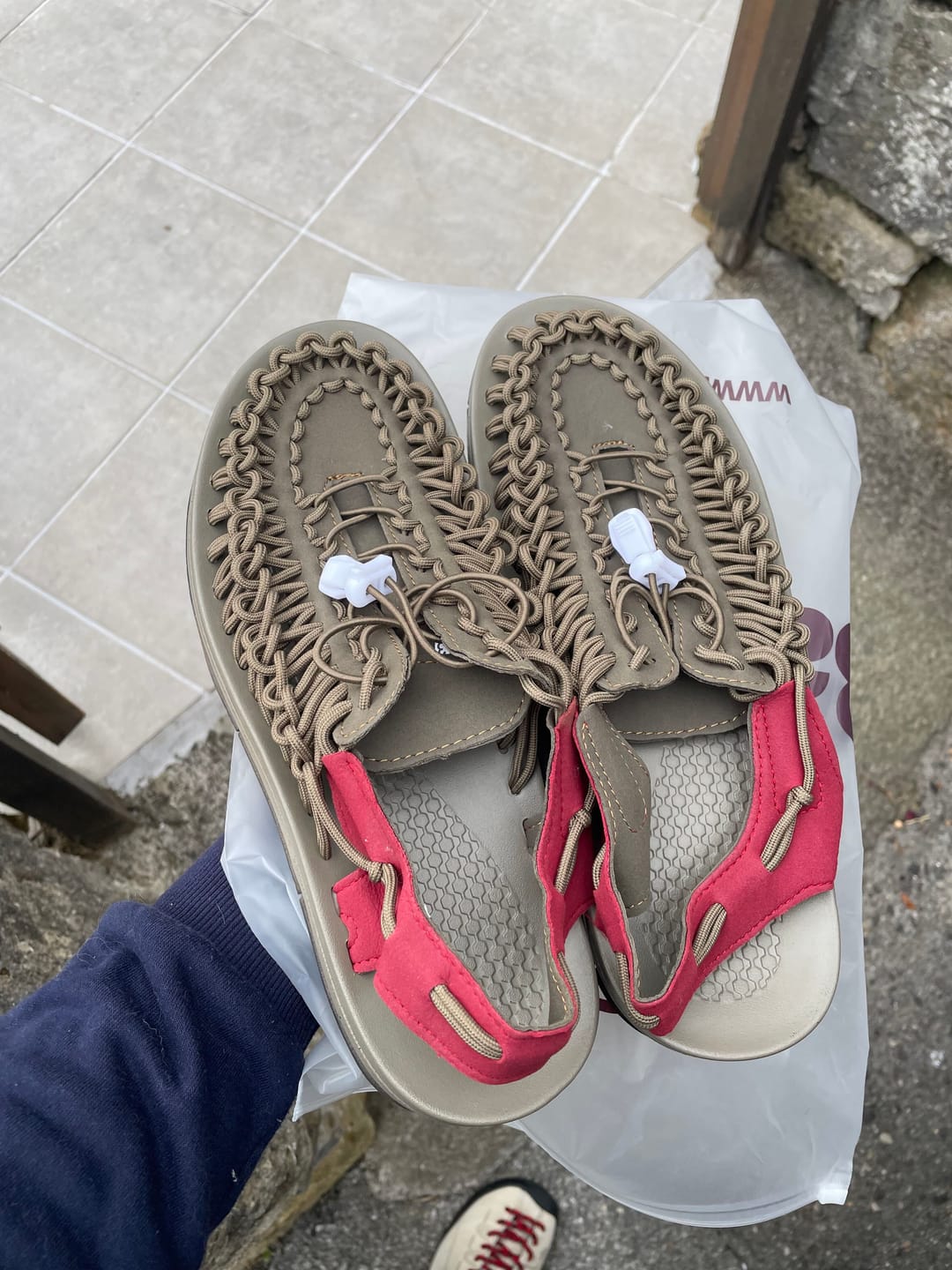 Customer photo review of Sandalias Barefoot unisex TrailStep™