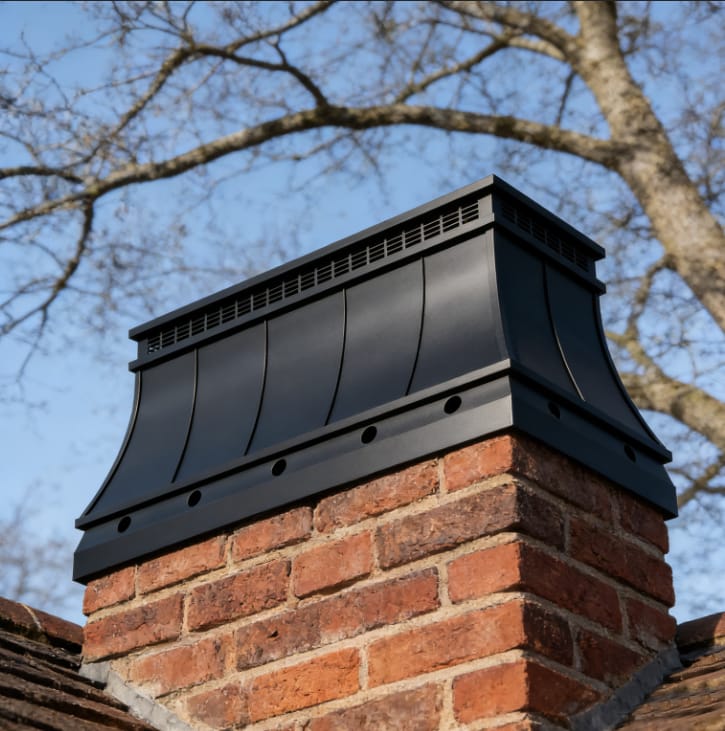 Customer photo review of MASTER Custom Flat Stainless Chimney Cap Curved With Seams MS-F03