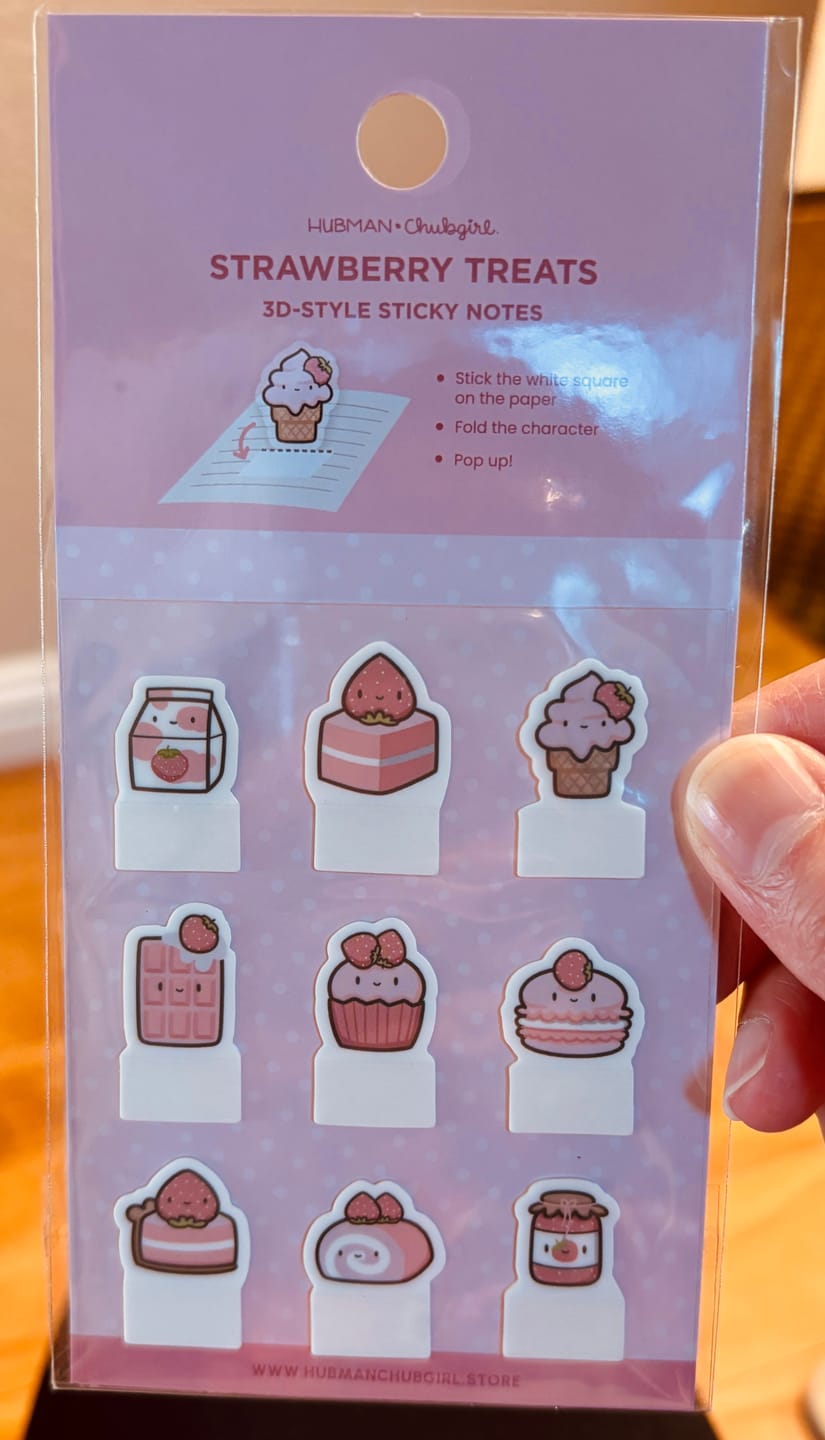 Customer photo review of Strawberry Harvest Sticky Tabs