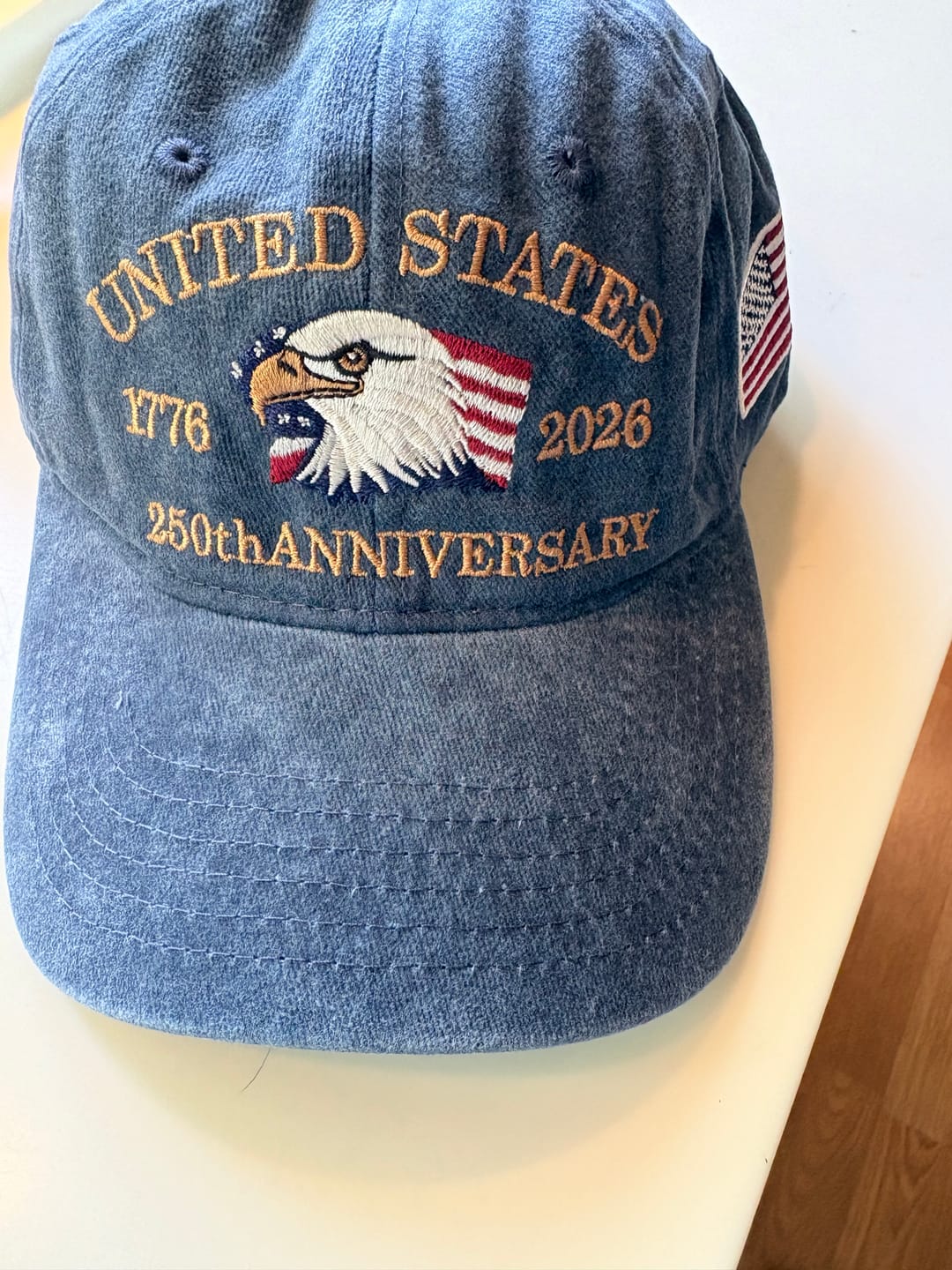 Customer photo review of Exclusive USA 250th Anniversary Eagle Cap (1776–2026) —  Embroidered