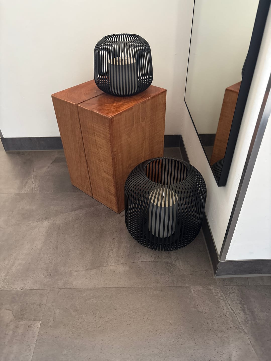 Customer photo review of Udendørs LED Bloklys Ø 10 x 10 cm Sand