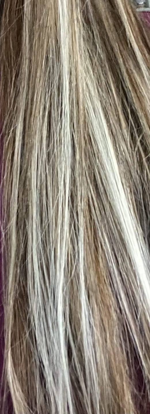 Customer photo review of Virgin XO Invisible Weft Butterfly Weft Extensions Balayage #7/7/ICY
