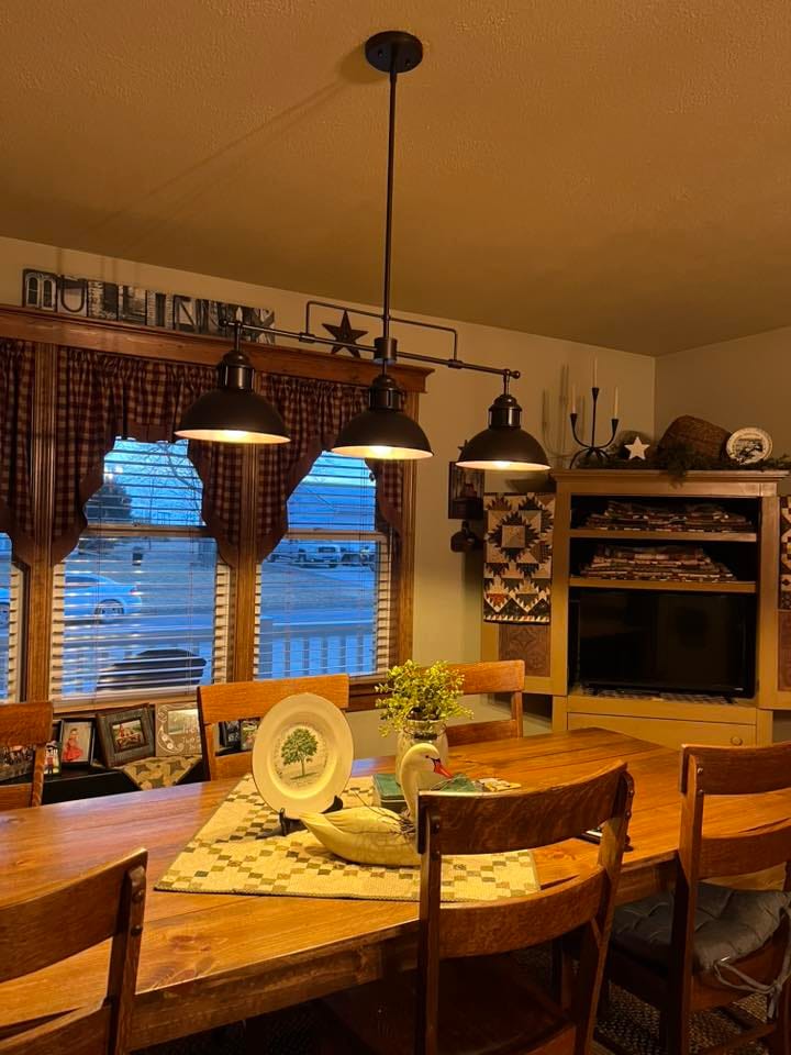 Customer photo review of Modern Farmhouse 3-light Island Pot Lid Dome Pendant