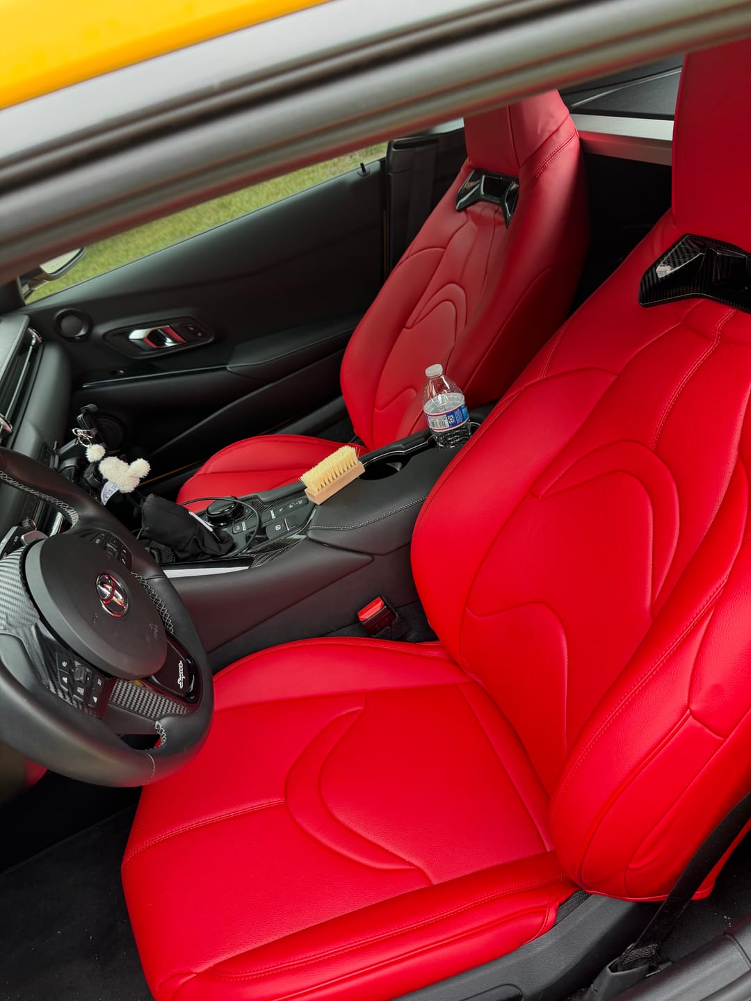 Customer photo review of 2020+ Toyota Supra Custom Leather Seat Covers