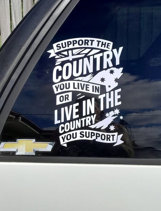 Customer photo review of Stand Up Sticker - 300x200mm