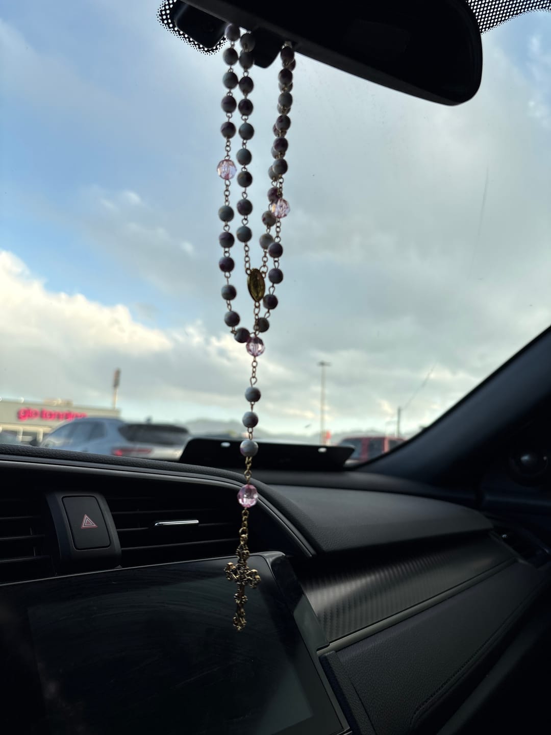 Customer photo review of FREE Today: Miraculous Medal & Crucifix of 8 mm Round Floral Pink Ceramic Alloy Chain Rosary