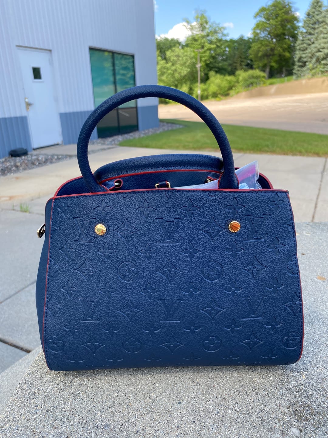 Customer photo review of LOUIS VUITTON MONTAIGNE MM BAG