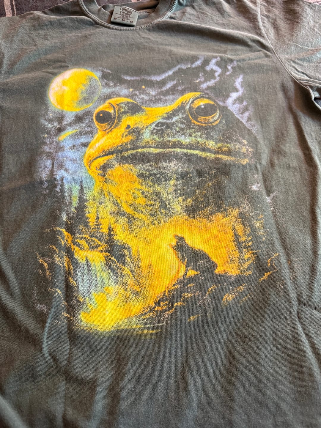 Customer photo review of Frog Howling to the Moon