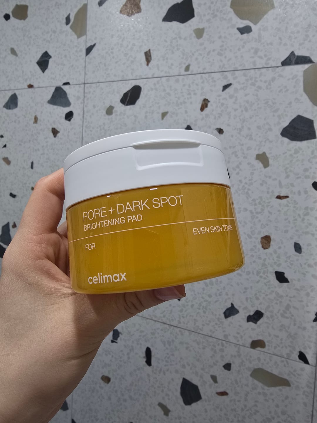 Customer photo review of Pretpigmentācijas spilventiņi Celimax Pore+Dark Spot Brightening Pad