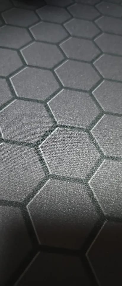 Customer photo review of Hexagon XXL Gaming Mouse Pad – Extended Non-Slip Desk Mat