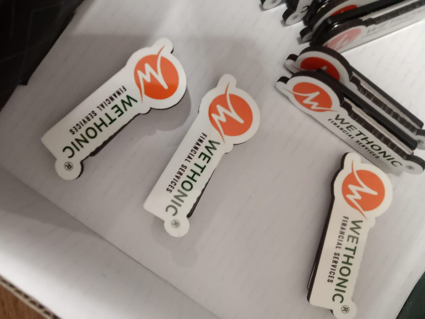 Customer photo review of Customized Magnetic Badge | Wear Your Brand | PrintMine.in