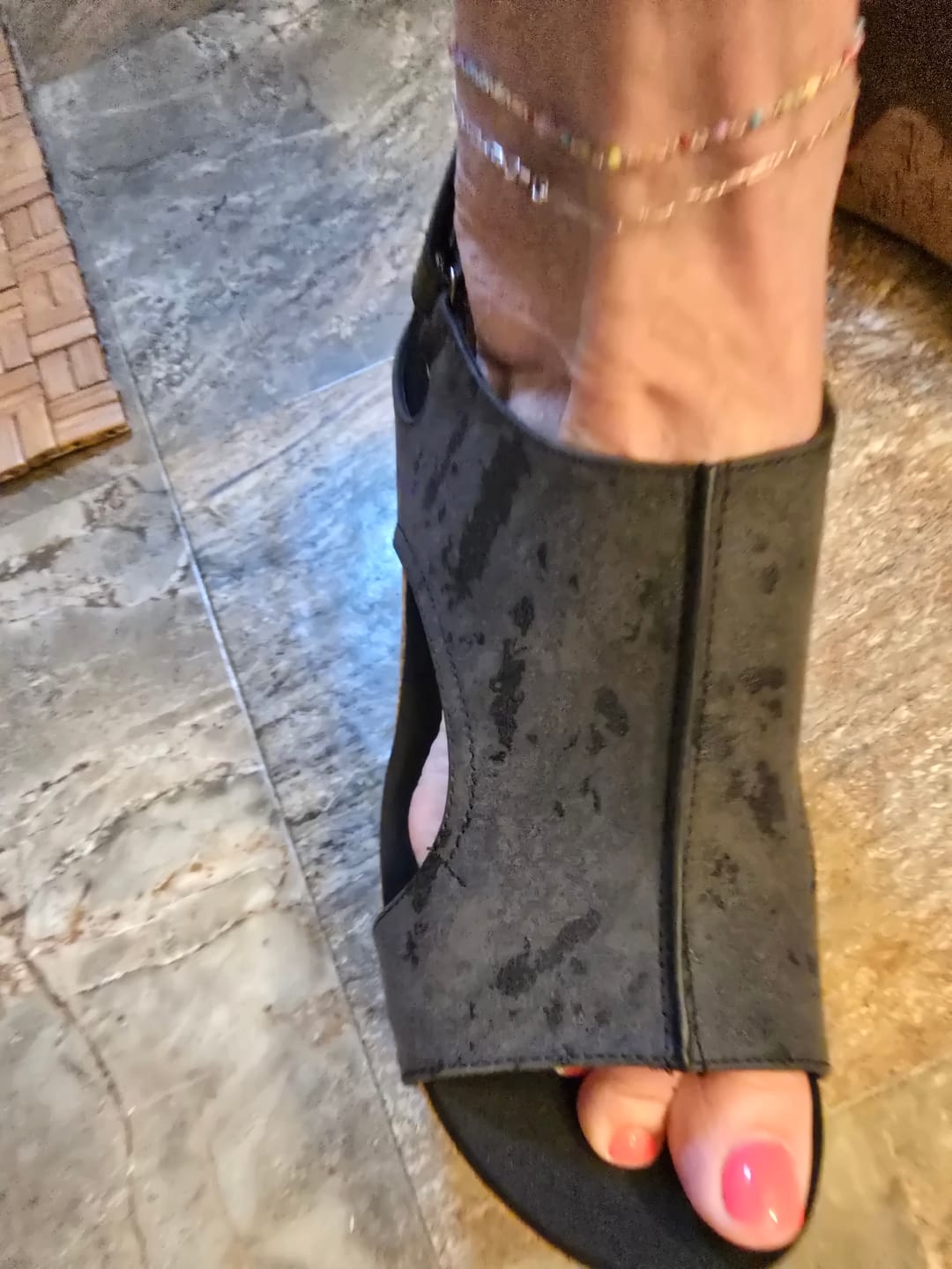 Customer photo review of Corky's Whiskey Smooth Carley Wedge Sandals