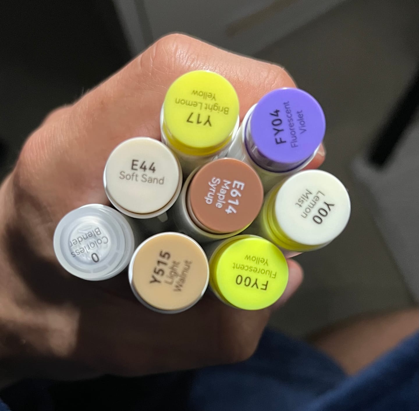Customer photo review of Ohuhu Honolulu 120 Individual Marker, Brush & Chisel