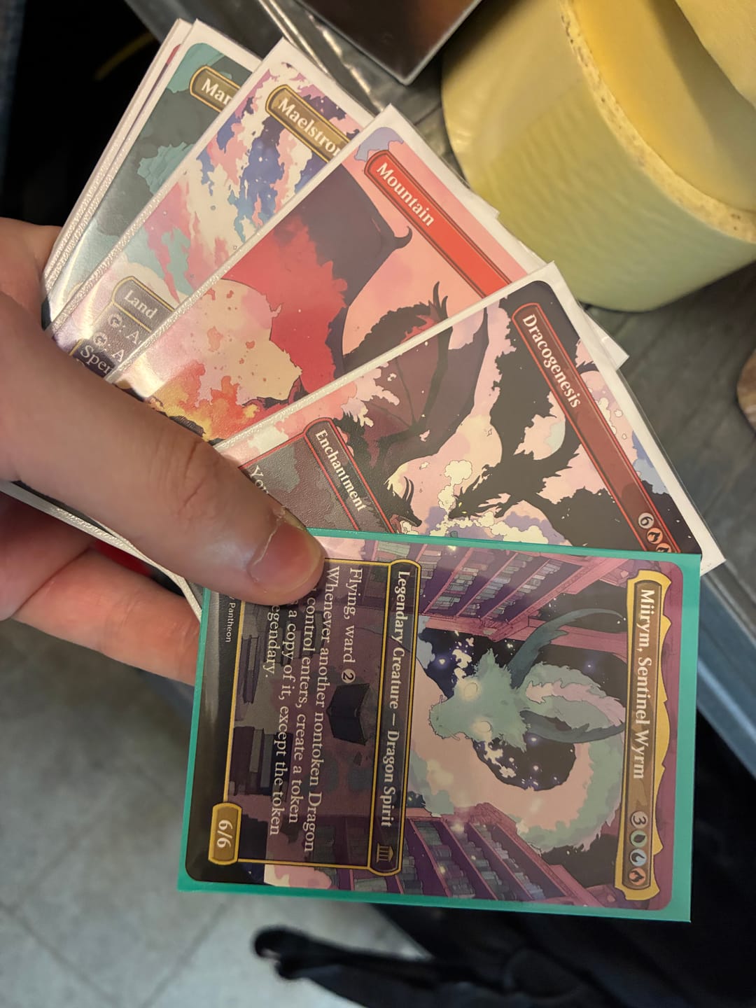 Customer photo review of Dragon Typal Commander Proxy Deck