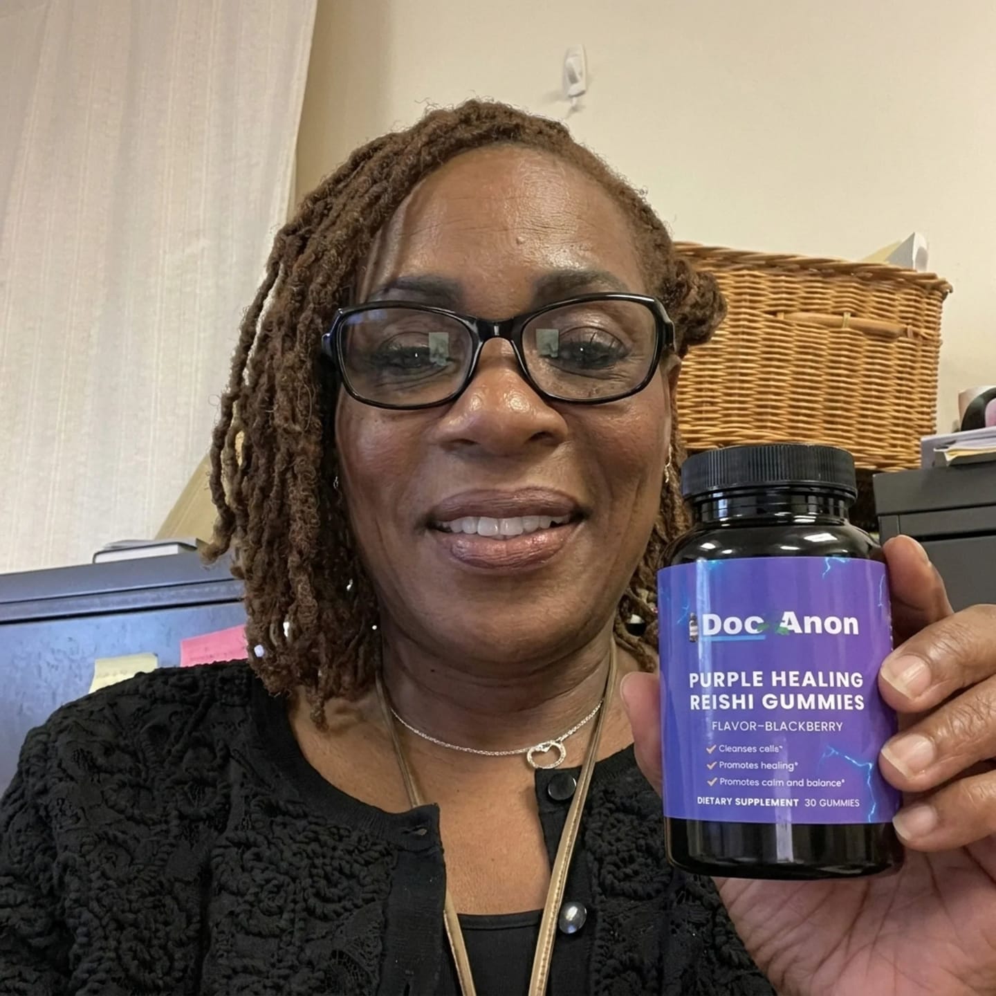 Customer photo review of DR SEBI'S HEALING PURPLE GUMMY