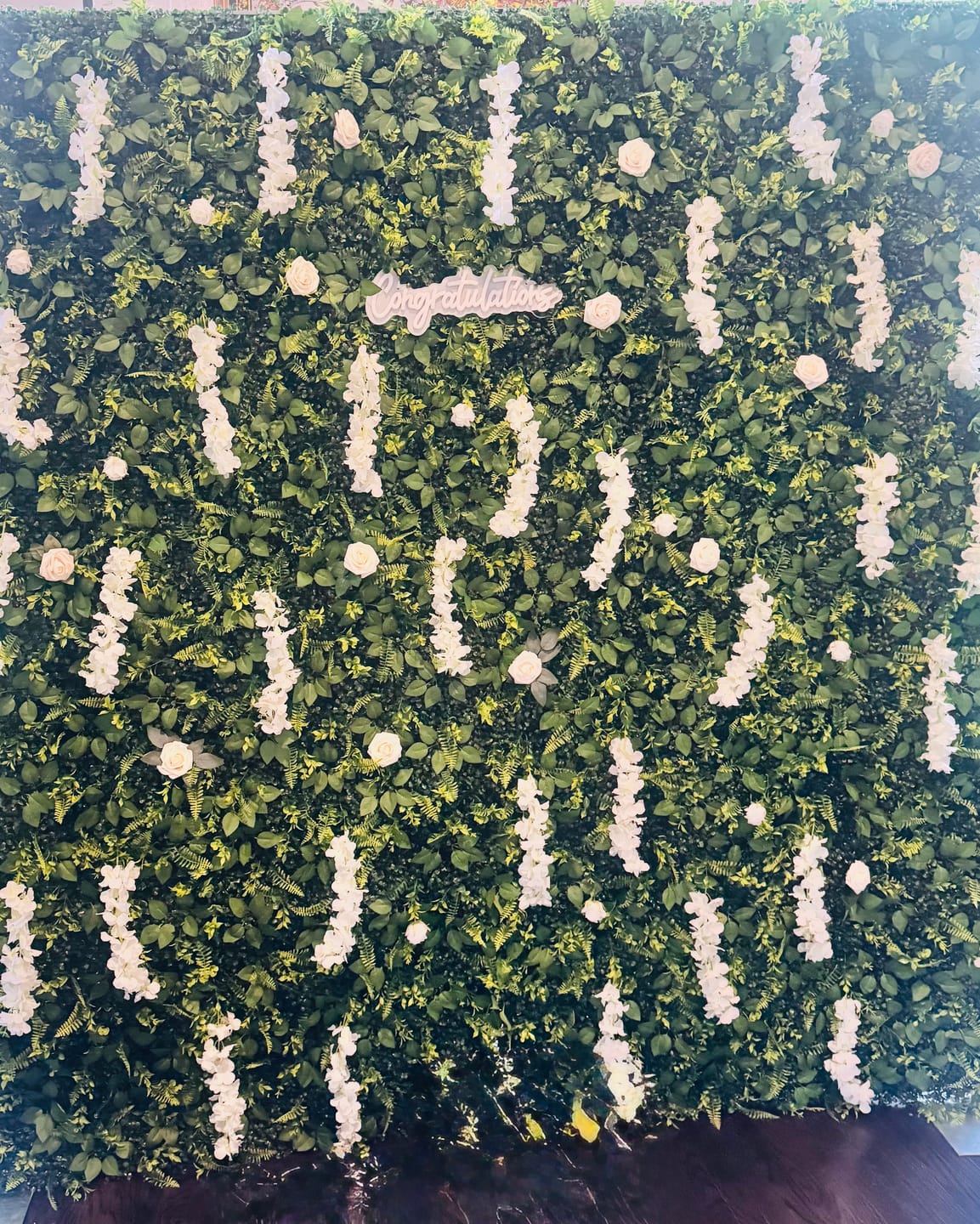 Customer photo review of 8*8ft Artificial Grass Wall Backdrop ALFWL151-Perfect for Weddings, Parties & Event Decor