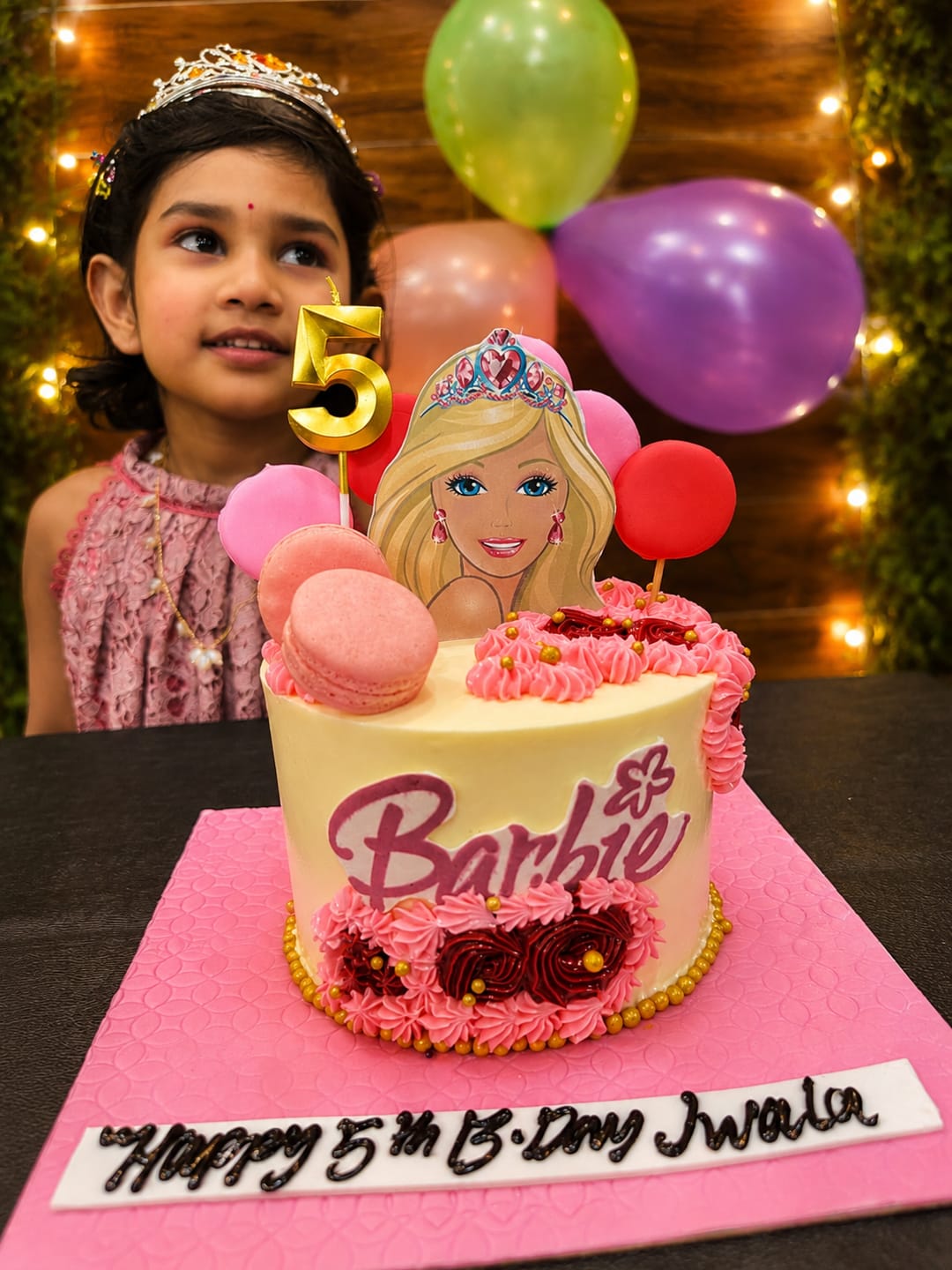 Customer photo review of Cool Barbie Girl Cake