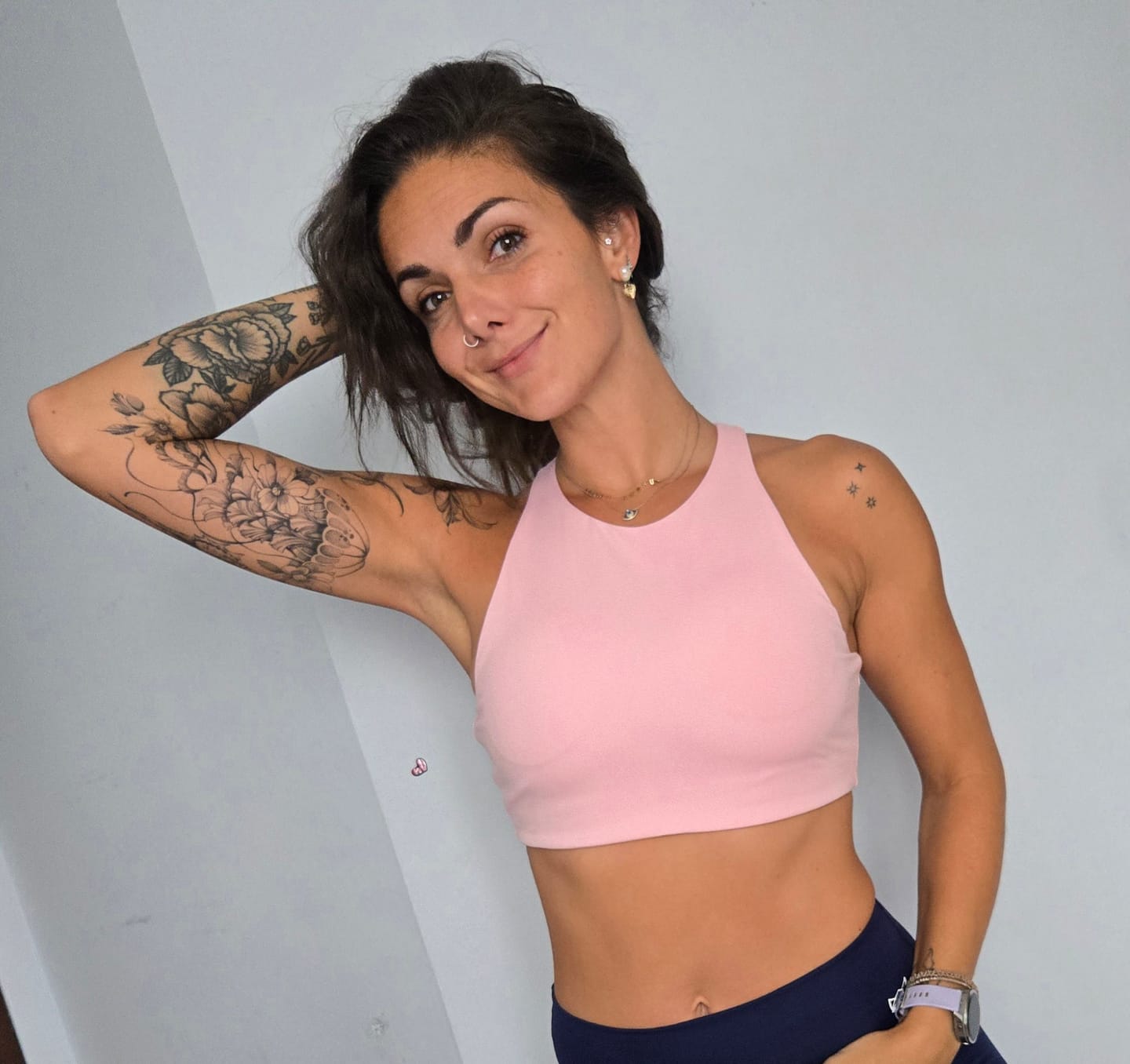Customer photo review of ESSENCE High Neck Racerback Sports Bra