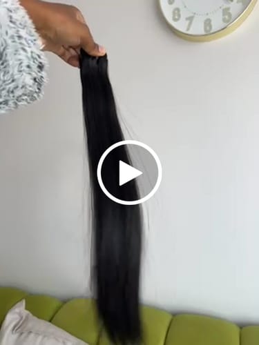 Customer video review of Vietnamese Super Double Drawn Bone Straight Natural Black Bundles