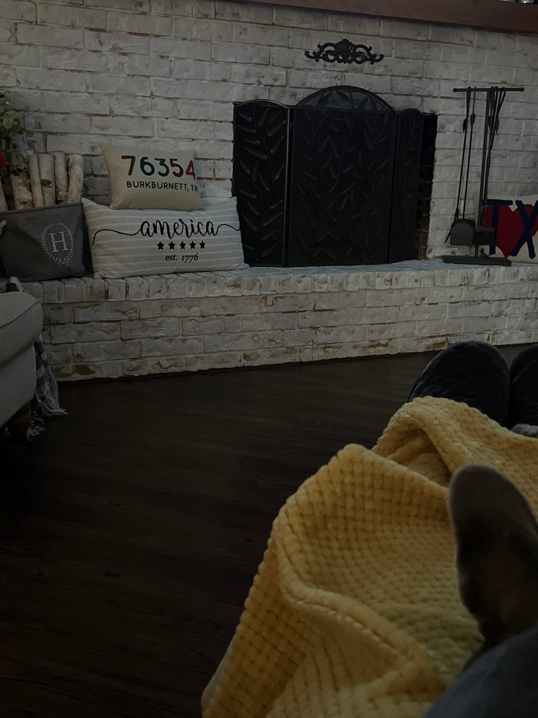 Customer photo review of Burkburnett Zip Code Rectangle Pillow