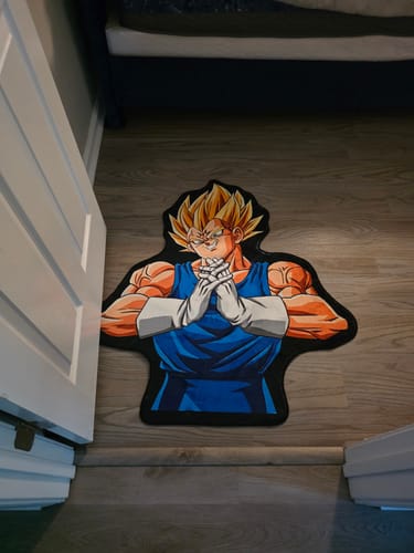 Customer photo review of Majin Vegeta Anime Rug