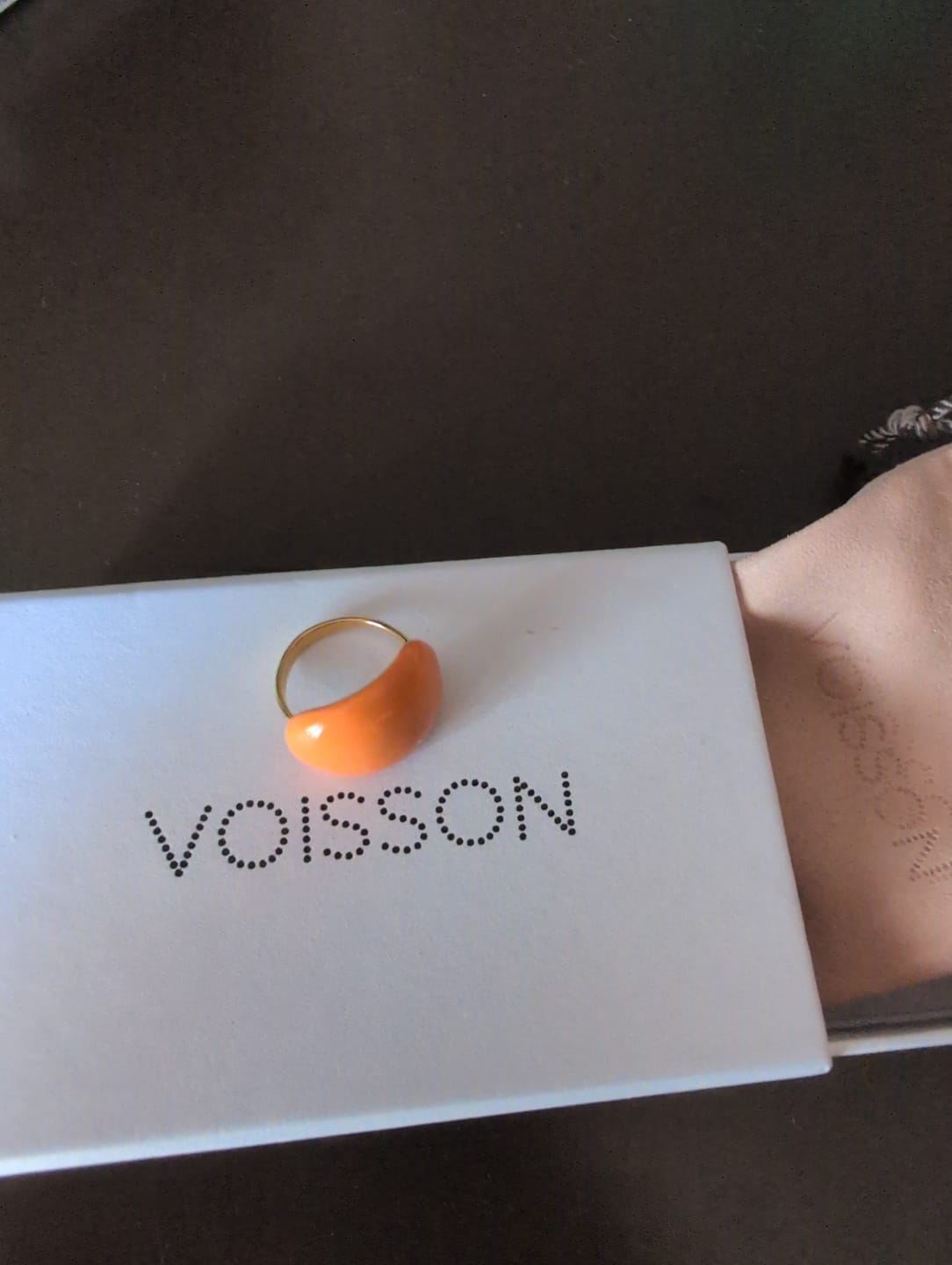 Customer photo review of Lava Drop SS Enamel Ring
