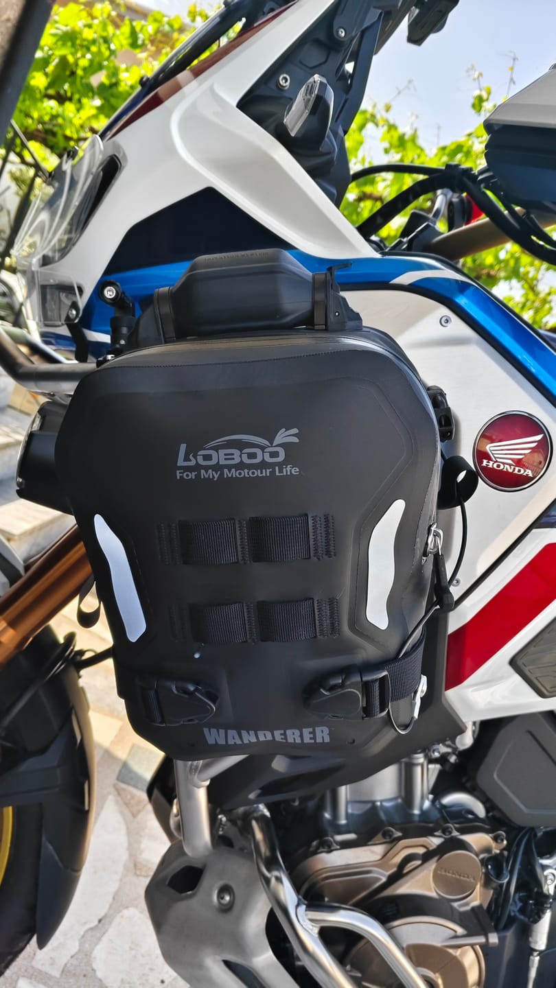 Customer photo review of LOBOO Wanderer BHGB05T — 300KG Inflatable Bag for 25mm Crash Bars