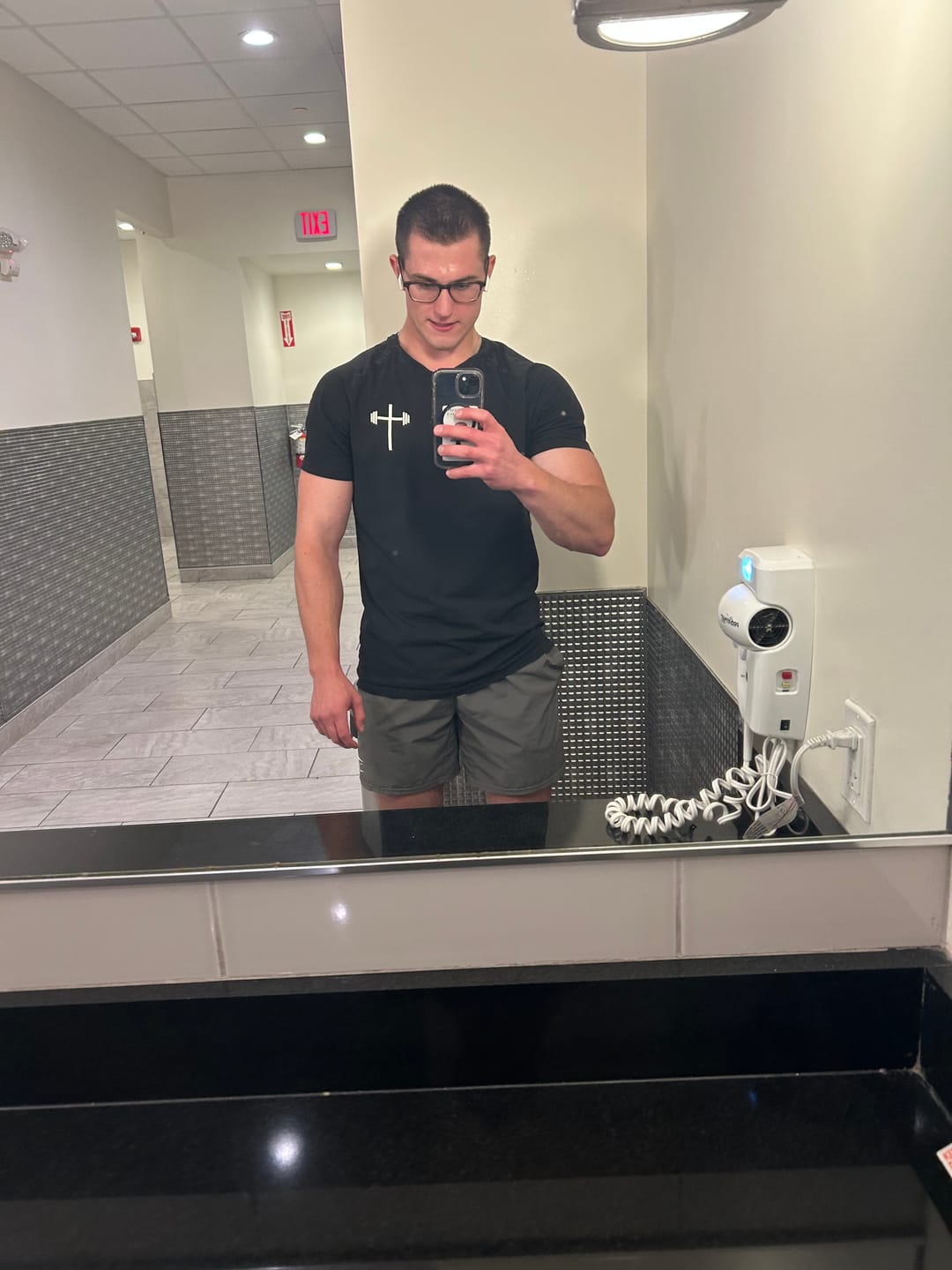 Customer photo review of Original Fitted Performance Tee