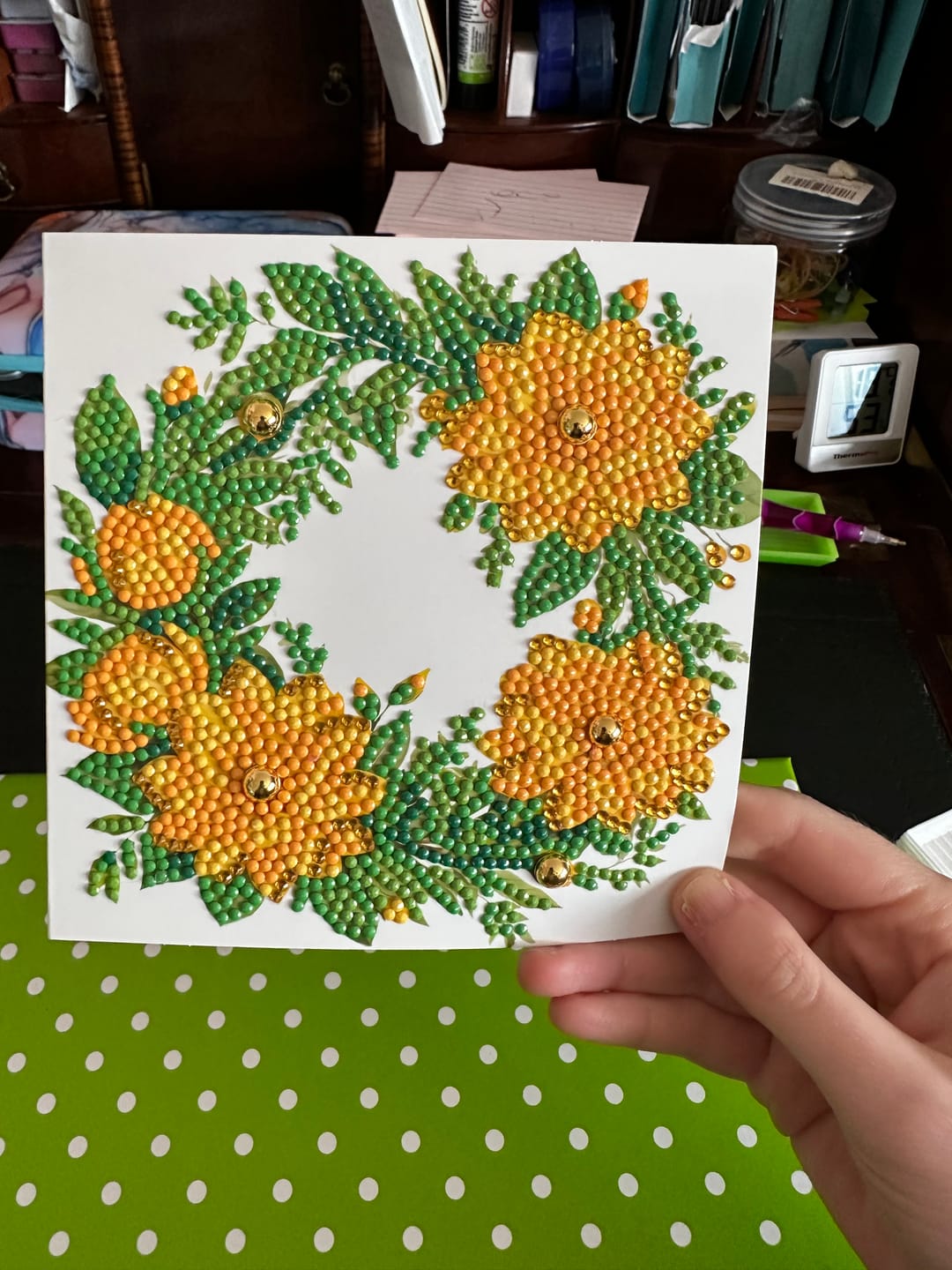 Customer photo review of Summer Crystal Art Card Making Kit x 24 Cards