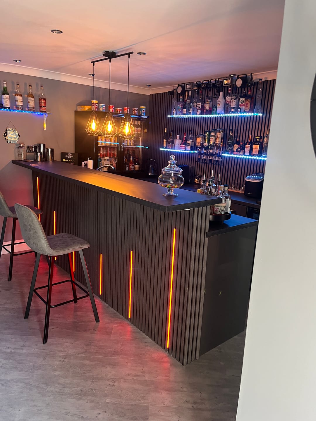 Customer photo review of Premium Acoustic Wall Panels - Light Grey